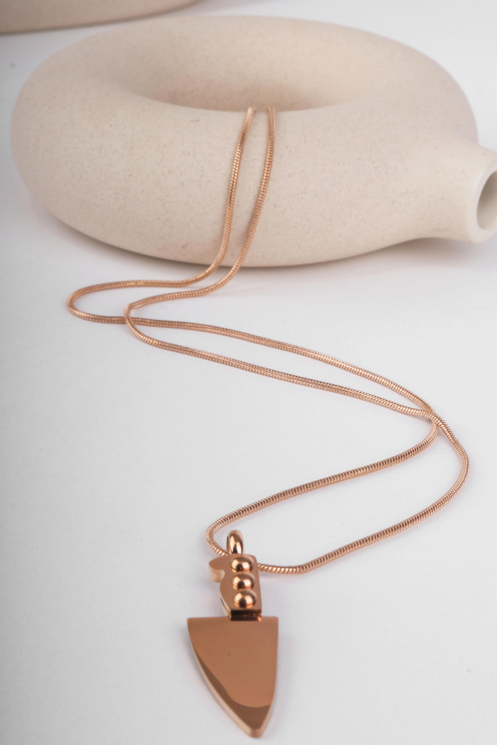 ARMONY ROSE GOLD ÇELİK KOLYE 