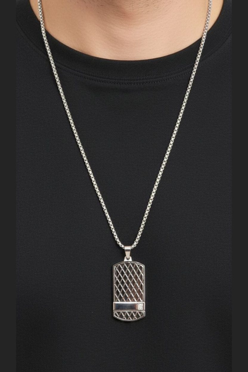 Belcher Gümüş Çelik KolyeKolyeWATCHOFROYALBelcherBelcher Gümüş Çelik Kolye