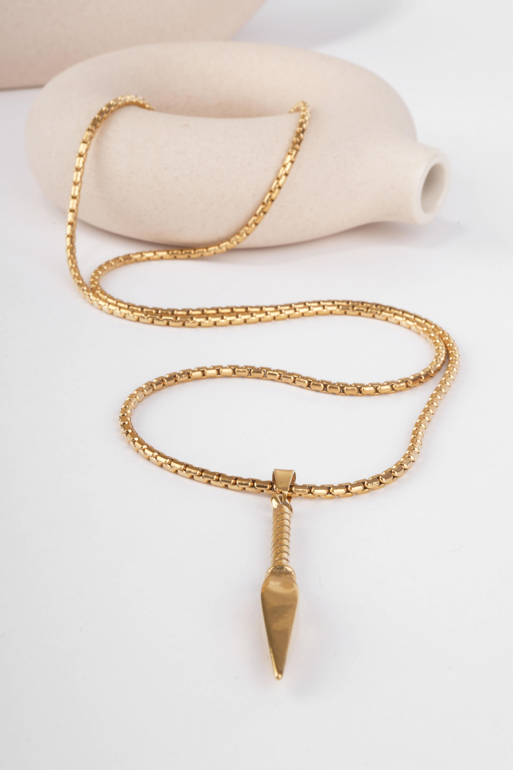 BRANDO GOLD ÇELİK KOLYE 