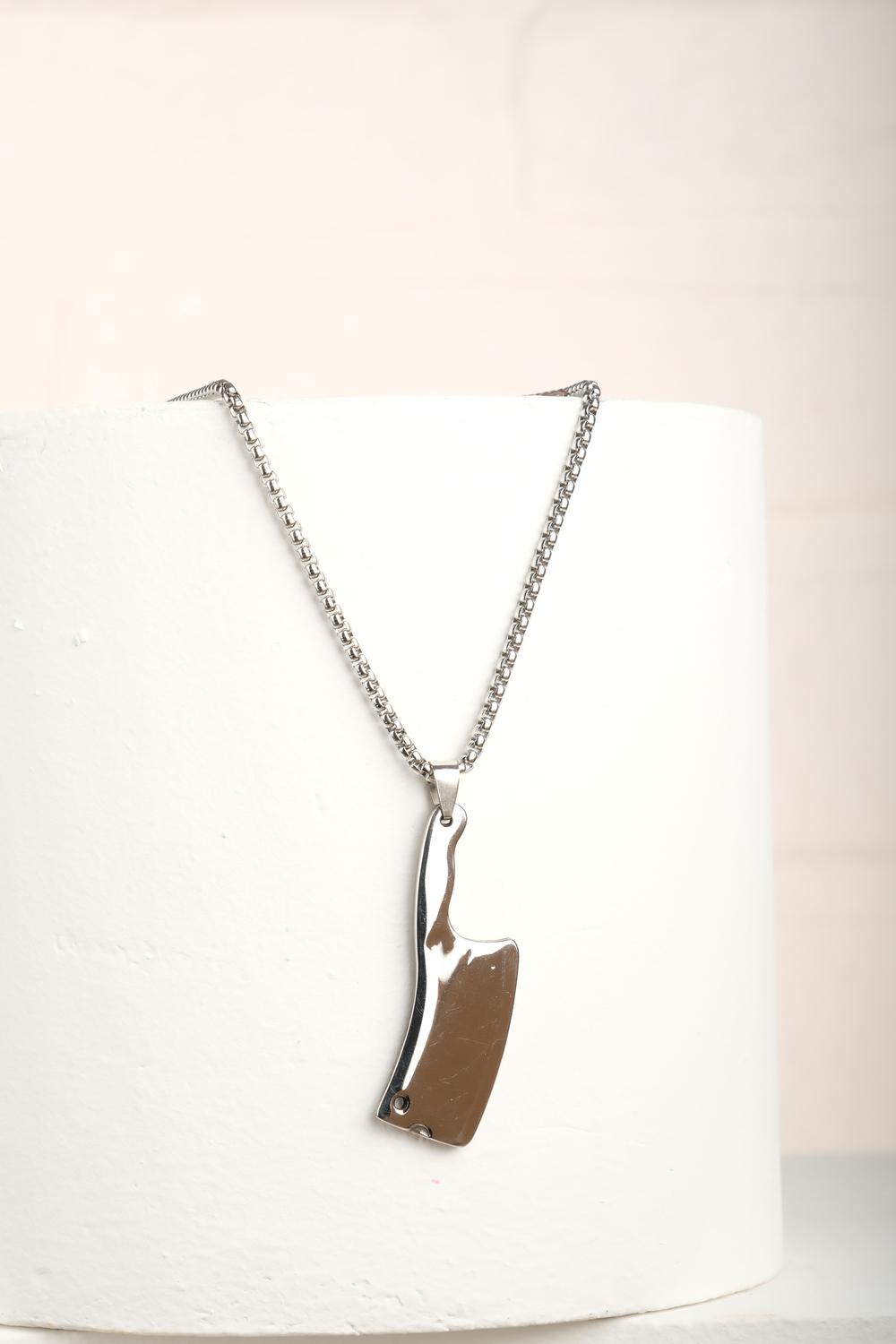 Nautical Silver Zincir Çelik Kolye  