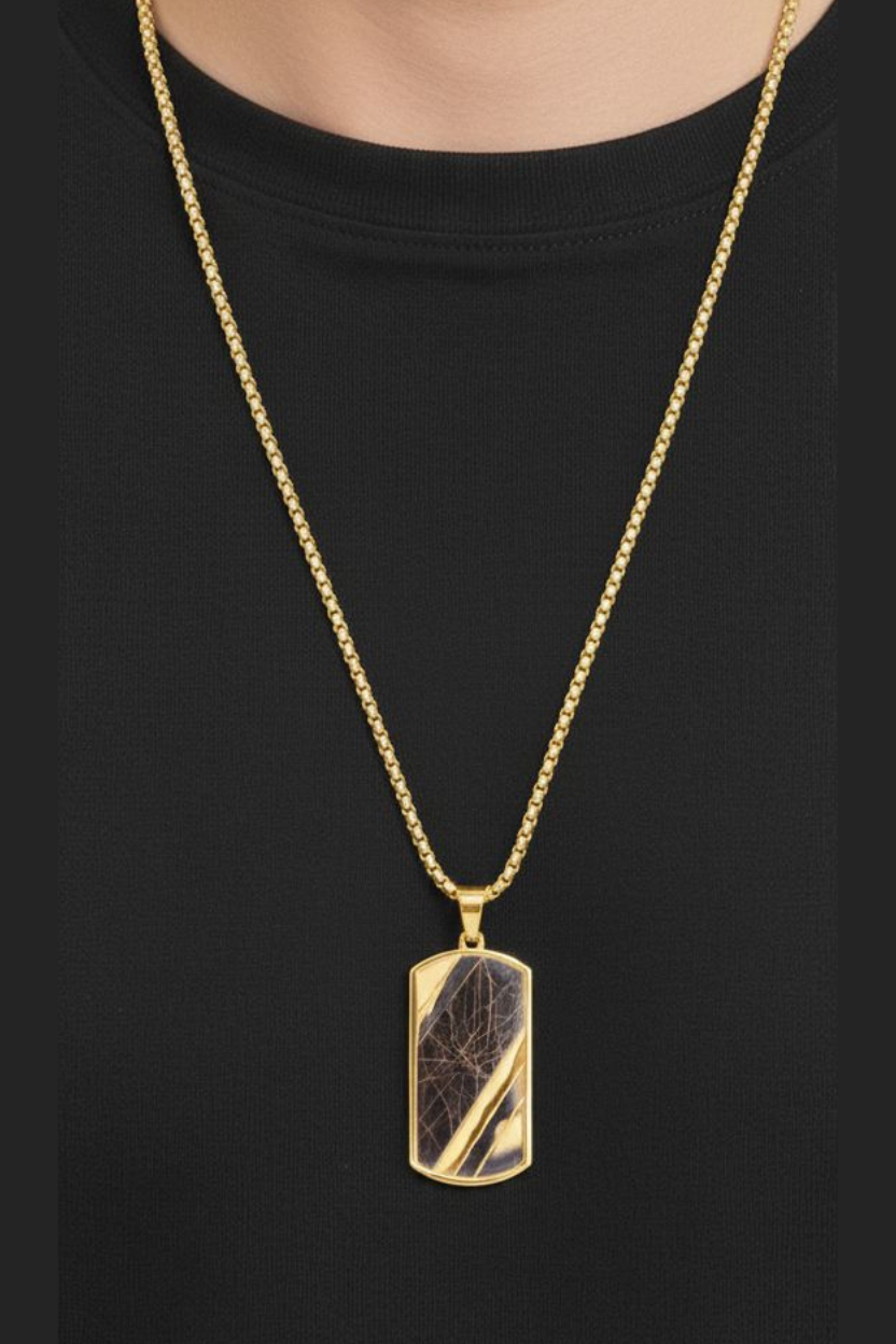 Singapore chain Gold Çelik KolyeKolyeWATCHOFROYALSingaporeSingapore chain Gold Çelik Kolye