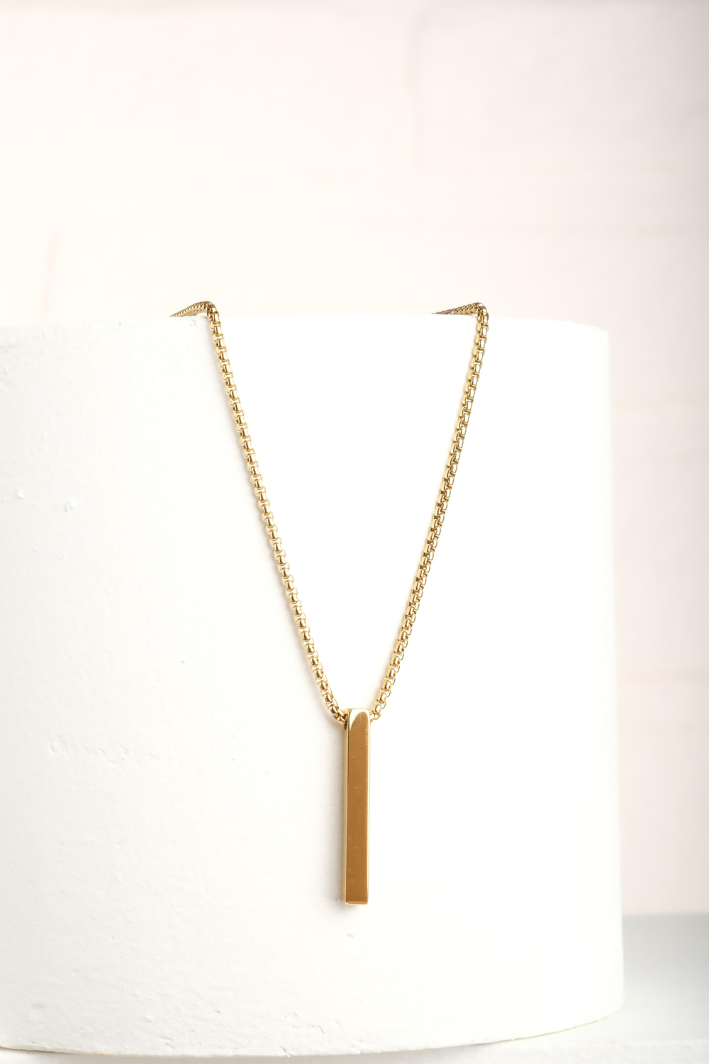 VALENTE  GOLD STEEL  NECKLACE 