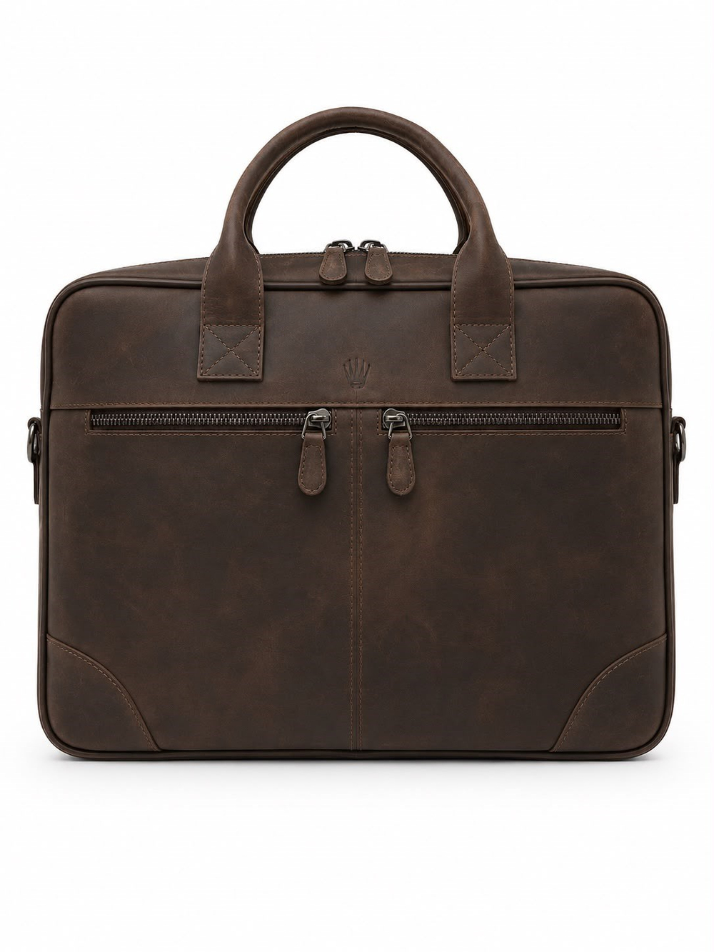 Foster Business Crazy Brown Laptop Ve Evrak Organizer Hakiki Deri Çanta