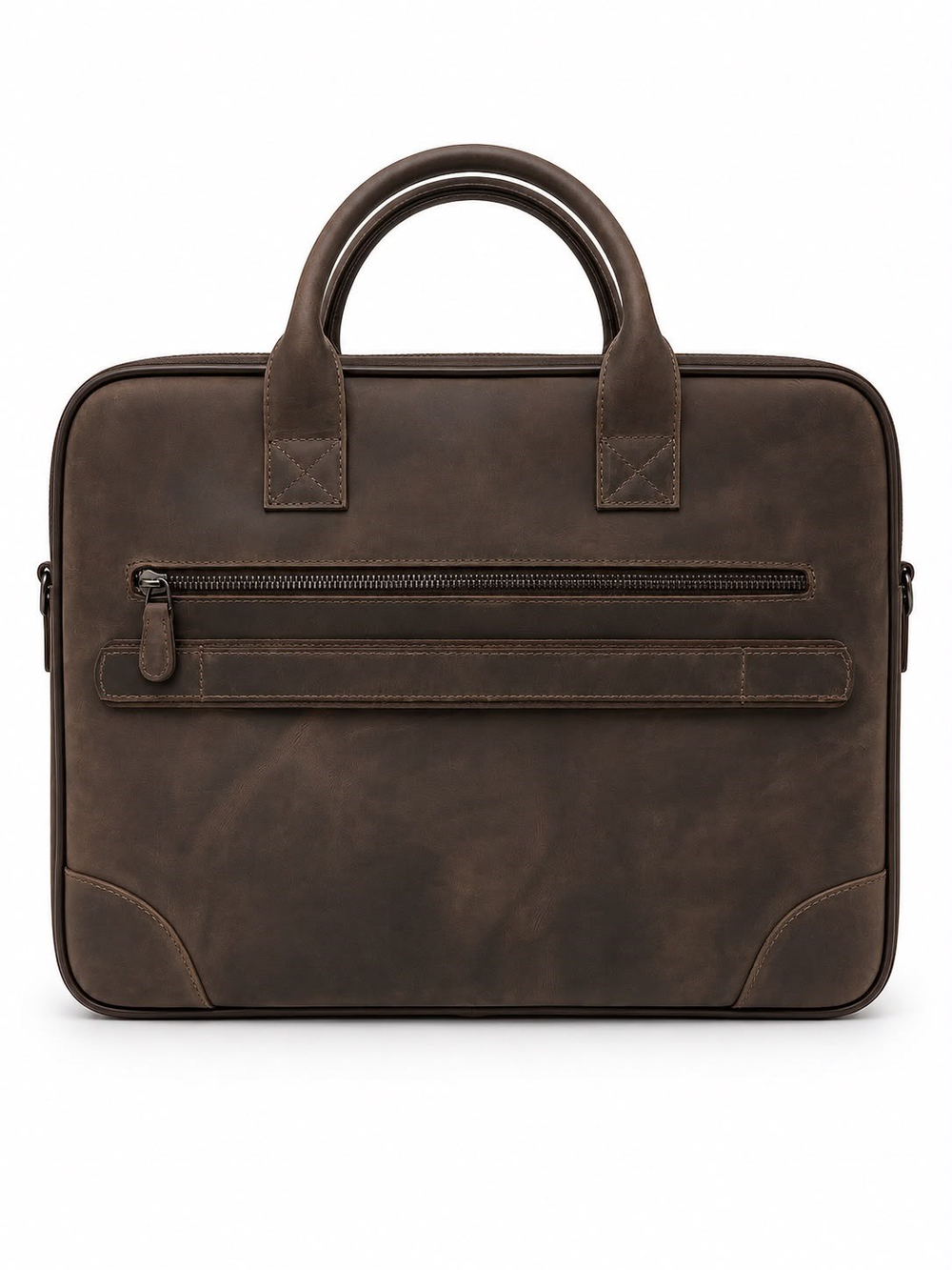 Foster Business Crazy Brown Laptop Ve Evrak Organizer Hakiki Deri Çanta