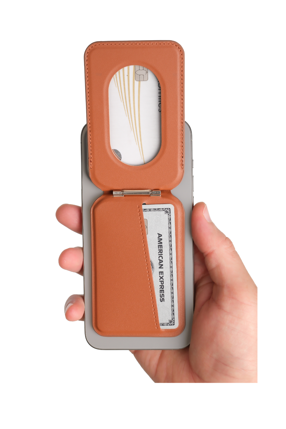 Flexstand Standlı Turuncu Magnetik Yapıştırmalı 4 Hazneli Mıknatıslı Kartlık