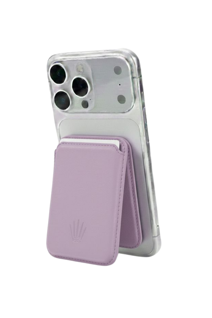 Kickstand Standlı Lila Magnetik Yapıştırmalı Mıknatıslı Kartlık