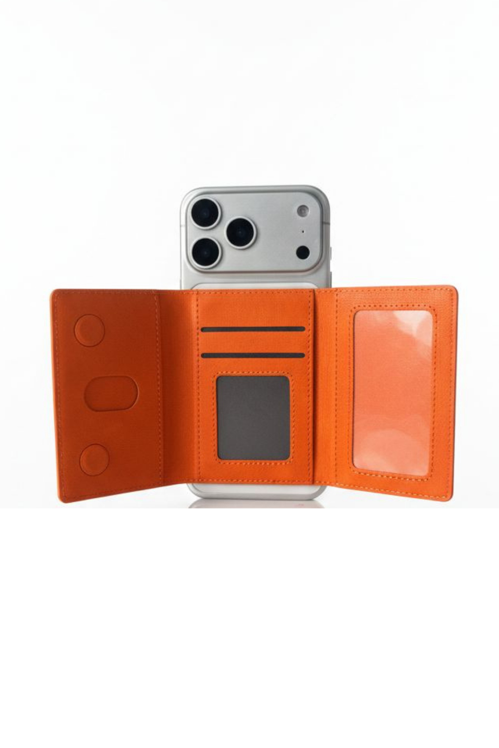 Storm Turuncu Magnetik Yapıştırmalı 5 Hazneli Mıknatıslı Kartlık