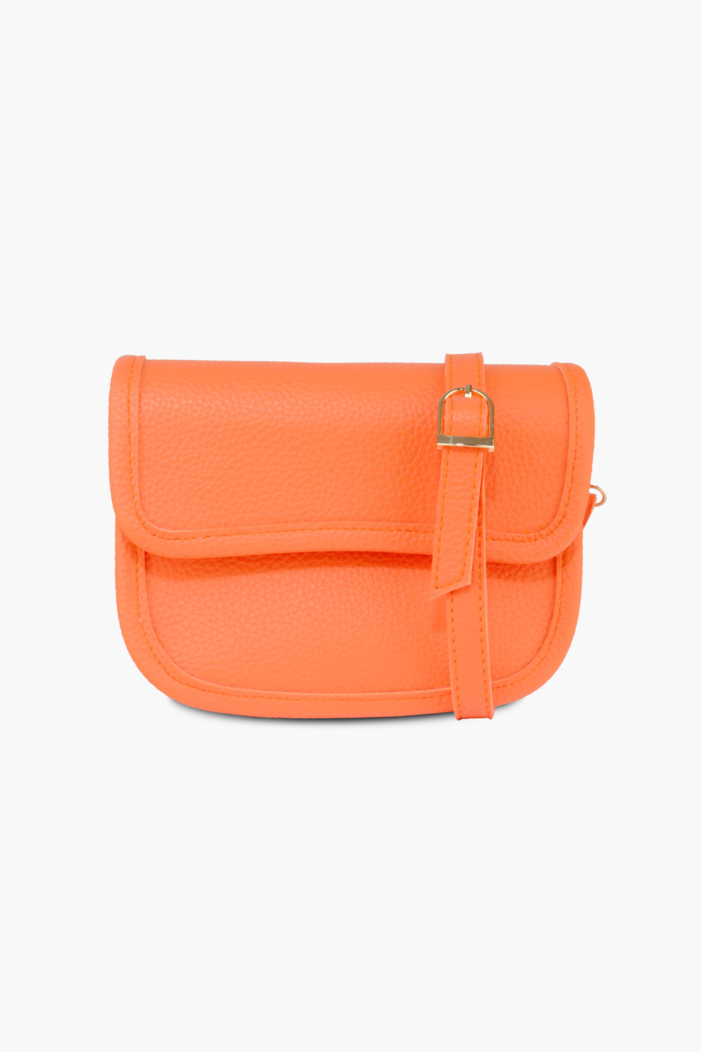 Kadın Çantası Turuncu Omuz Çantası Desenli Vegan Deri DANNY