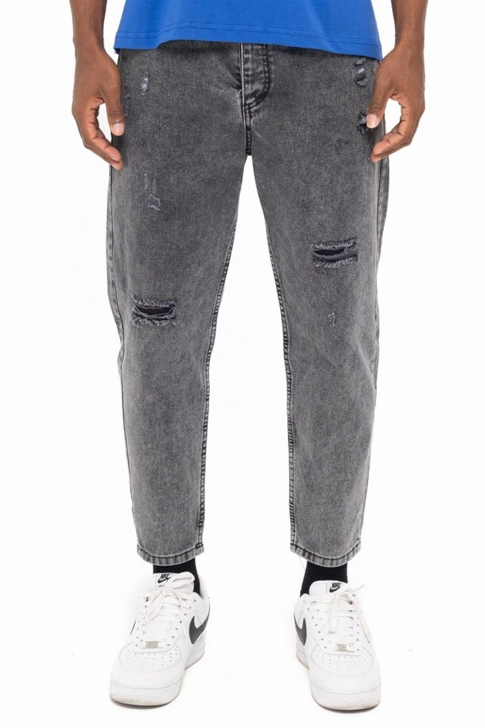 BOYFRIEND JEANS DARK GREY