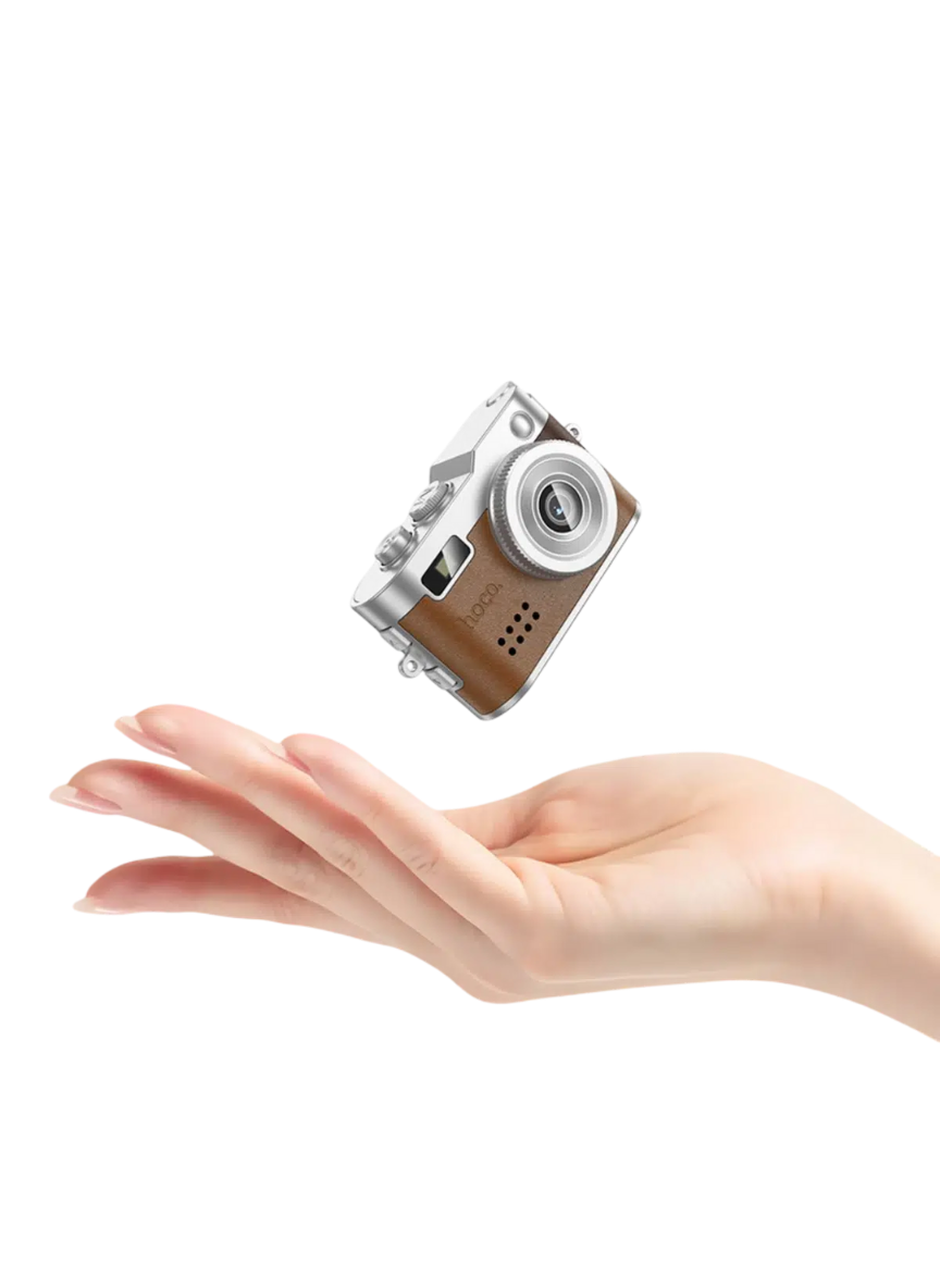 DV210 Full HD 1080P Mini Dijital Kamera - Taba