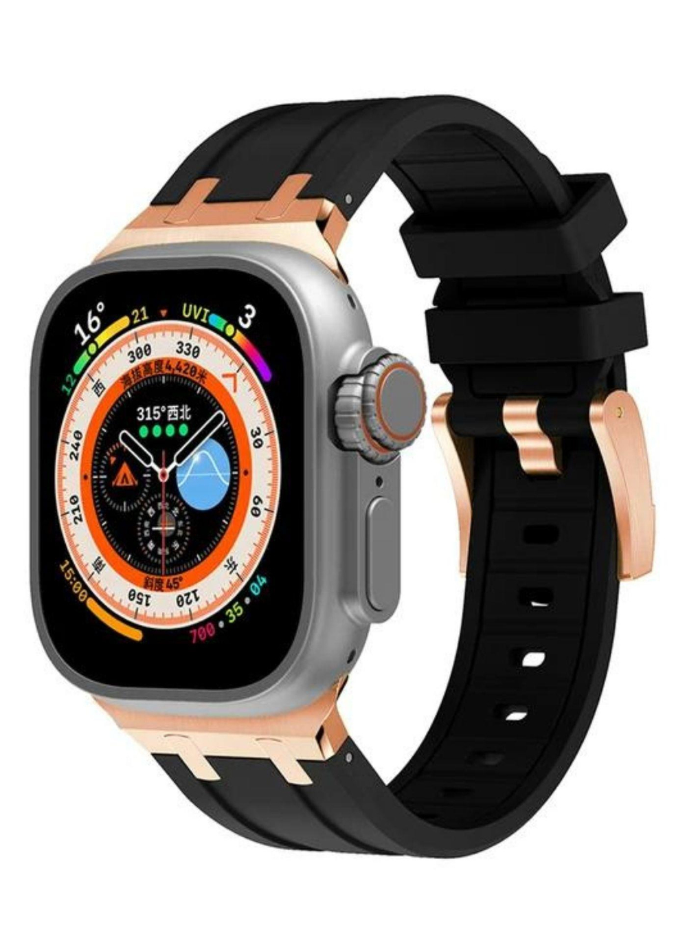 Apple Slikon Saat Kayışı Gold Siyah watch ultra 9 8 7 6 SE 5  49mm 45 mm 44 mm 42 mmSaat KordonuWATCHOFROYALappleslknApple Slikon Saat Kayışı Gold Siyah watch ultra 9 8 7 6 SE 5  49mm 45 mm 44 mm 42 mm