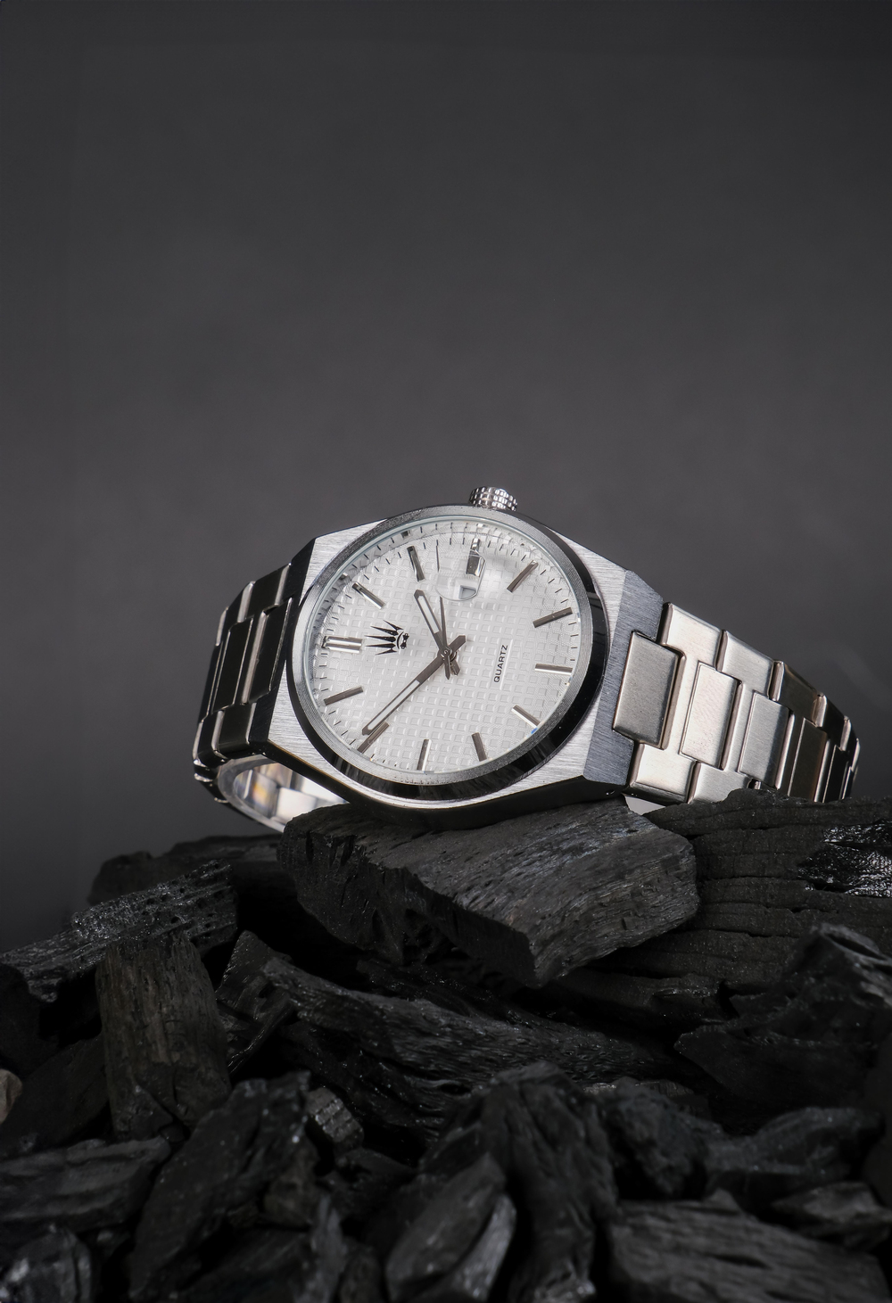 Vortex Silver White Çelik Kol Saati