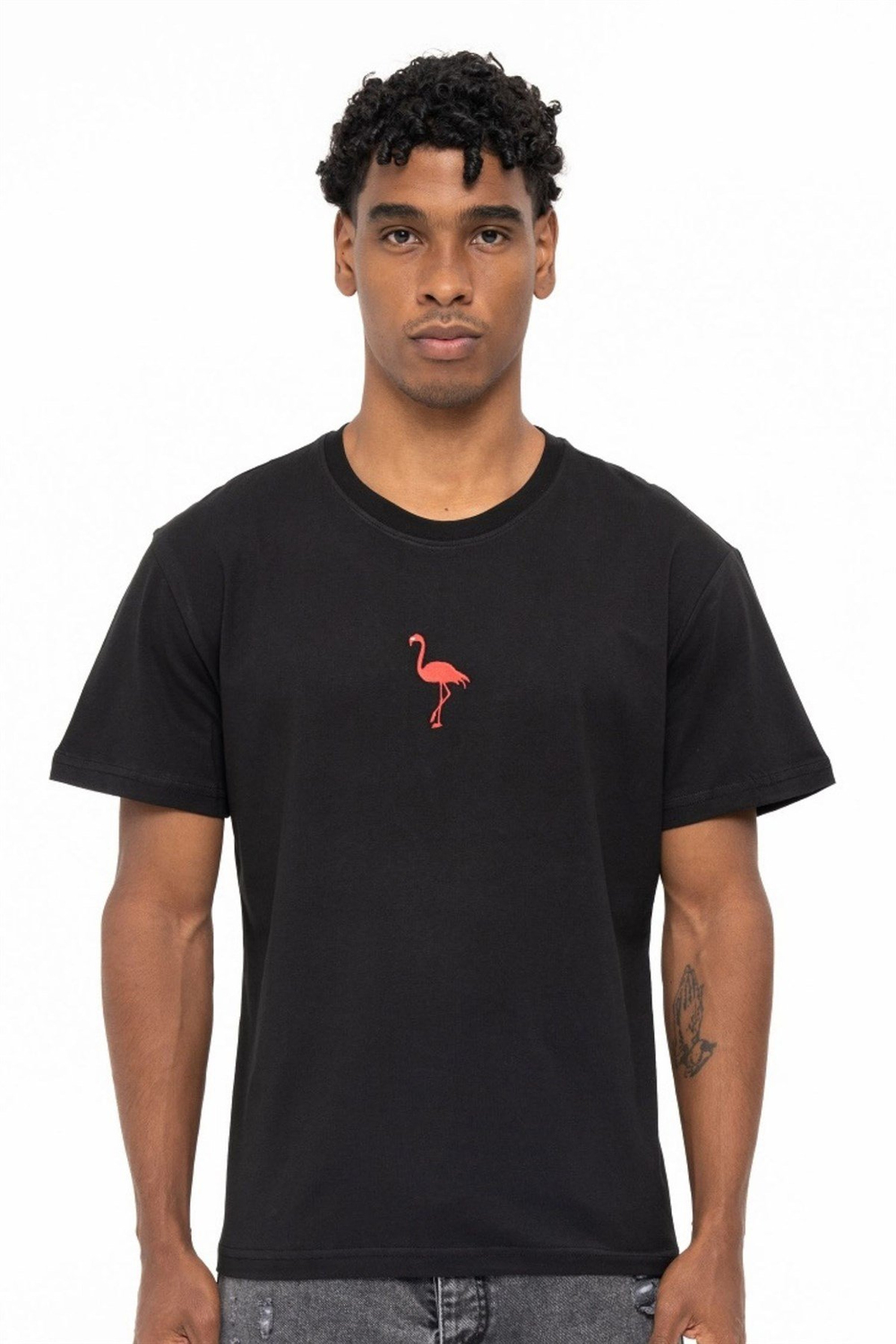 FLAMINGO T-SHIRT BLACK