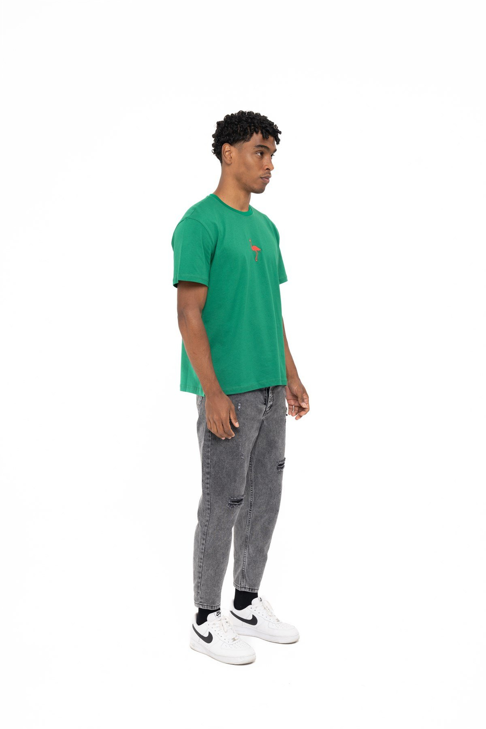 FLAMINGO T-SHIRT GREEN
