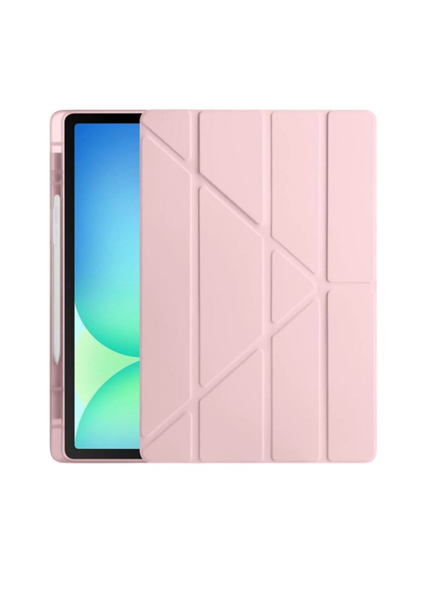 HopCase iPad Pro 11 (2024) Kılıf Kalemlikli Hugo Tablet Kılıfı - Rose Gold