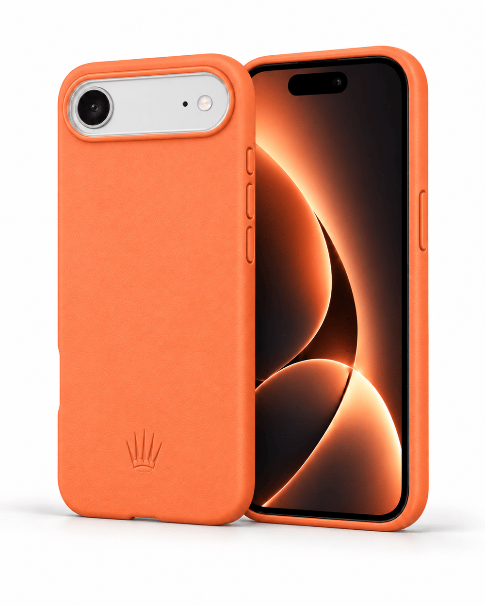 Bexocase Iphone 17 Air Turuncu Manyetik Özellikli Deri Kılıf 