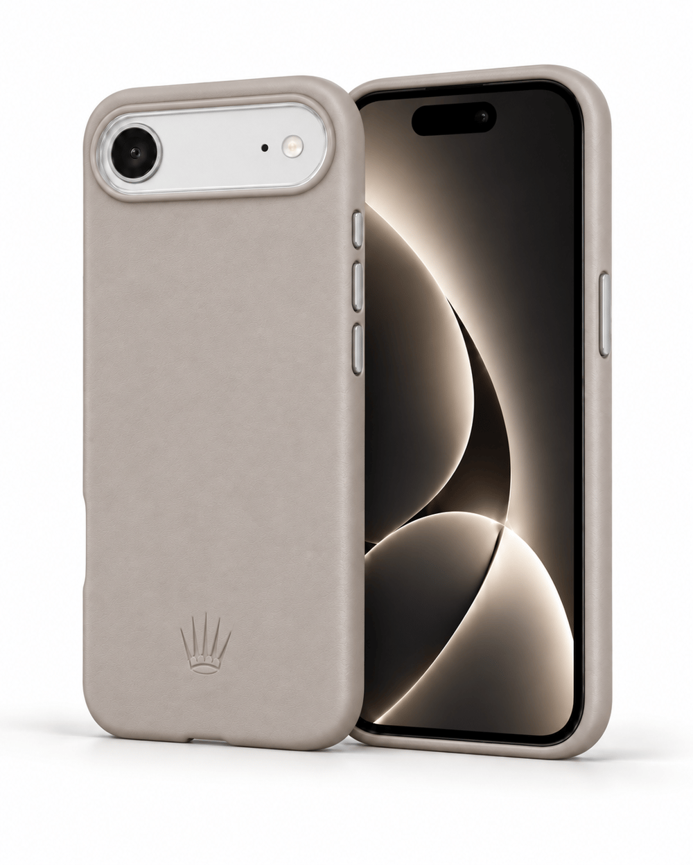 Bexocase Iphone 17 Air Gri Manyetik Özellikli Deri Kılıf 