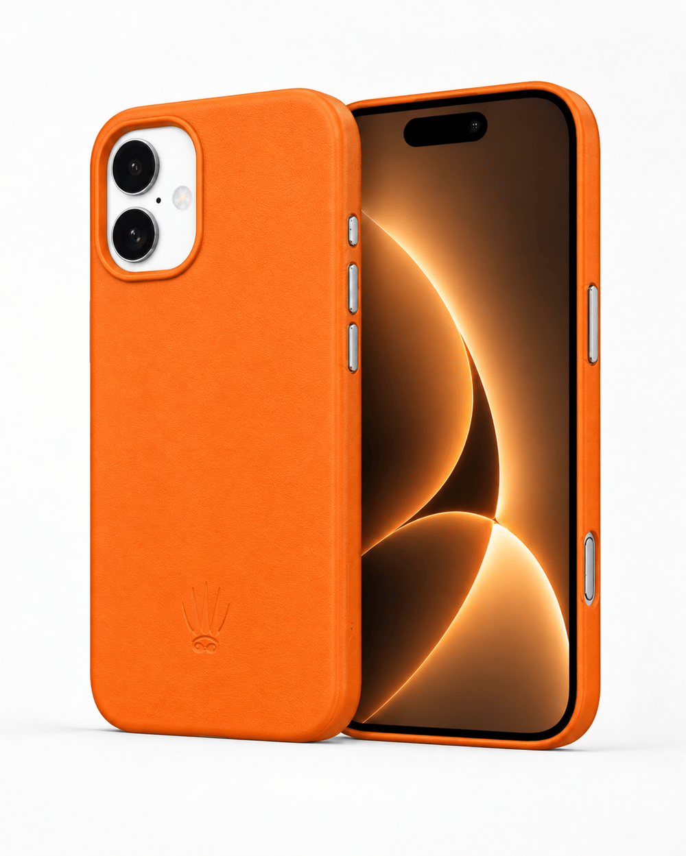 Bexocase Iphone 17 Turuncu Manyetik Özellikli Deri Kılıf 