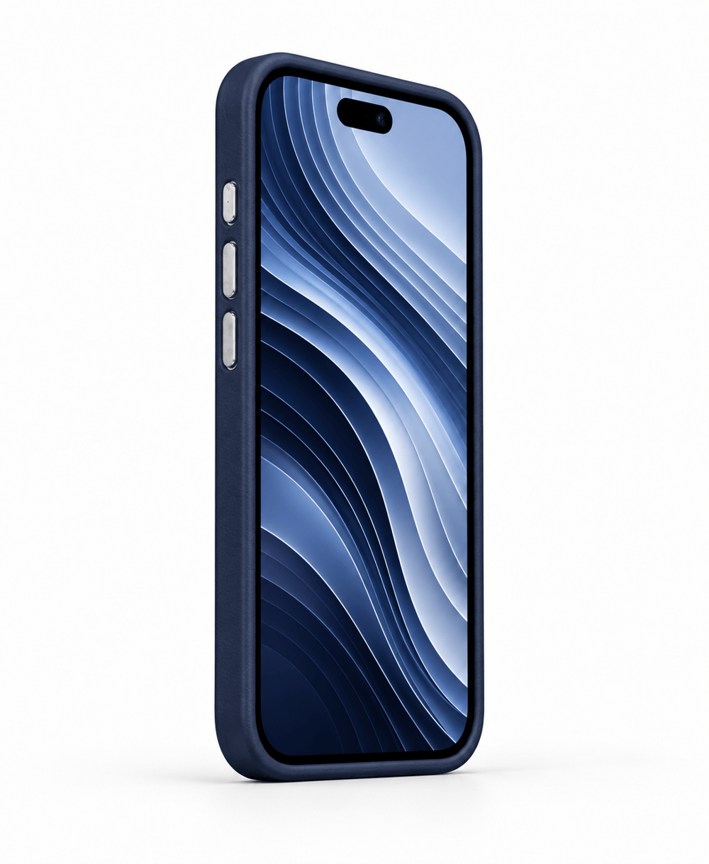 Bexocase Iphone 17 Lacivert Manyetik Özellikli Deri Kılıf 