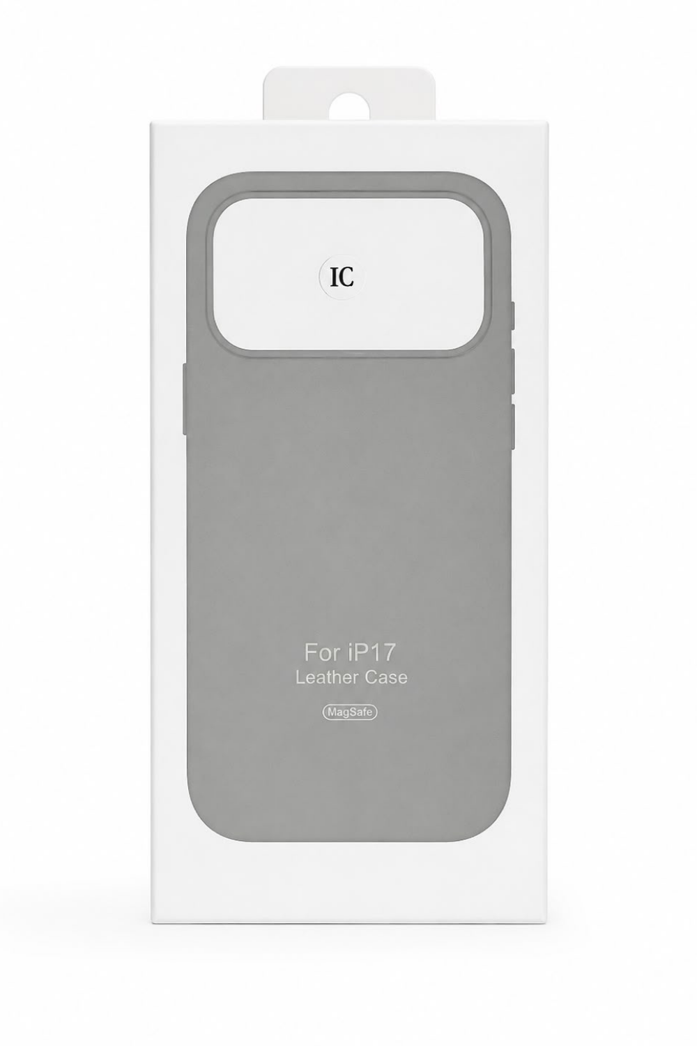 Bexocase Iphone 17 Gri Manyetik Özellikli Deri Kılıf 