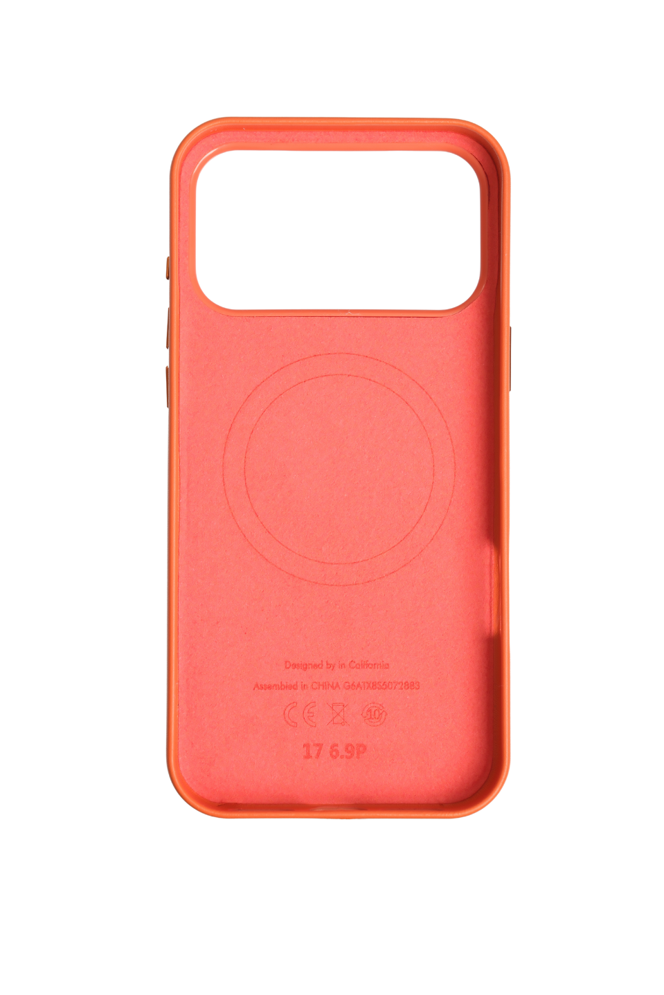 Bexocase Iphone 17 Pro Max Turuncu Manyetik Özellikli Deri Kılıf 