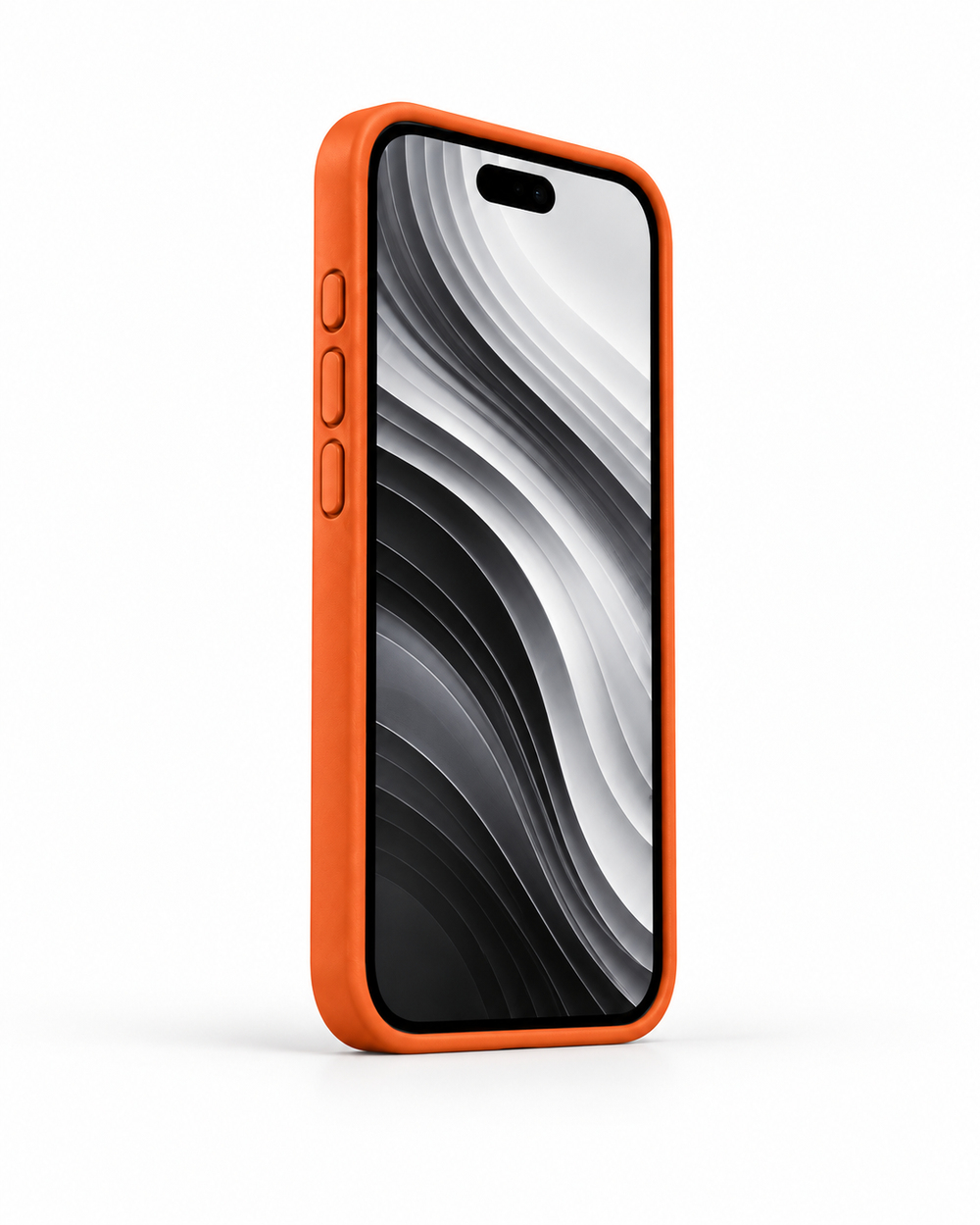 Bexocase Iphone 17 Pro Max Turuncu Magsafe Özellikli Deri Kılıf 