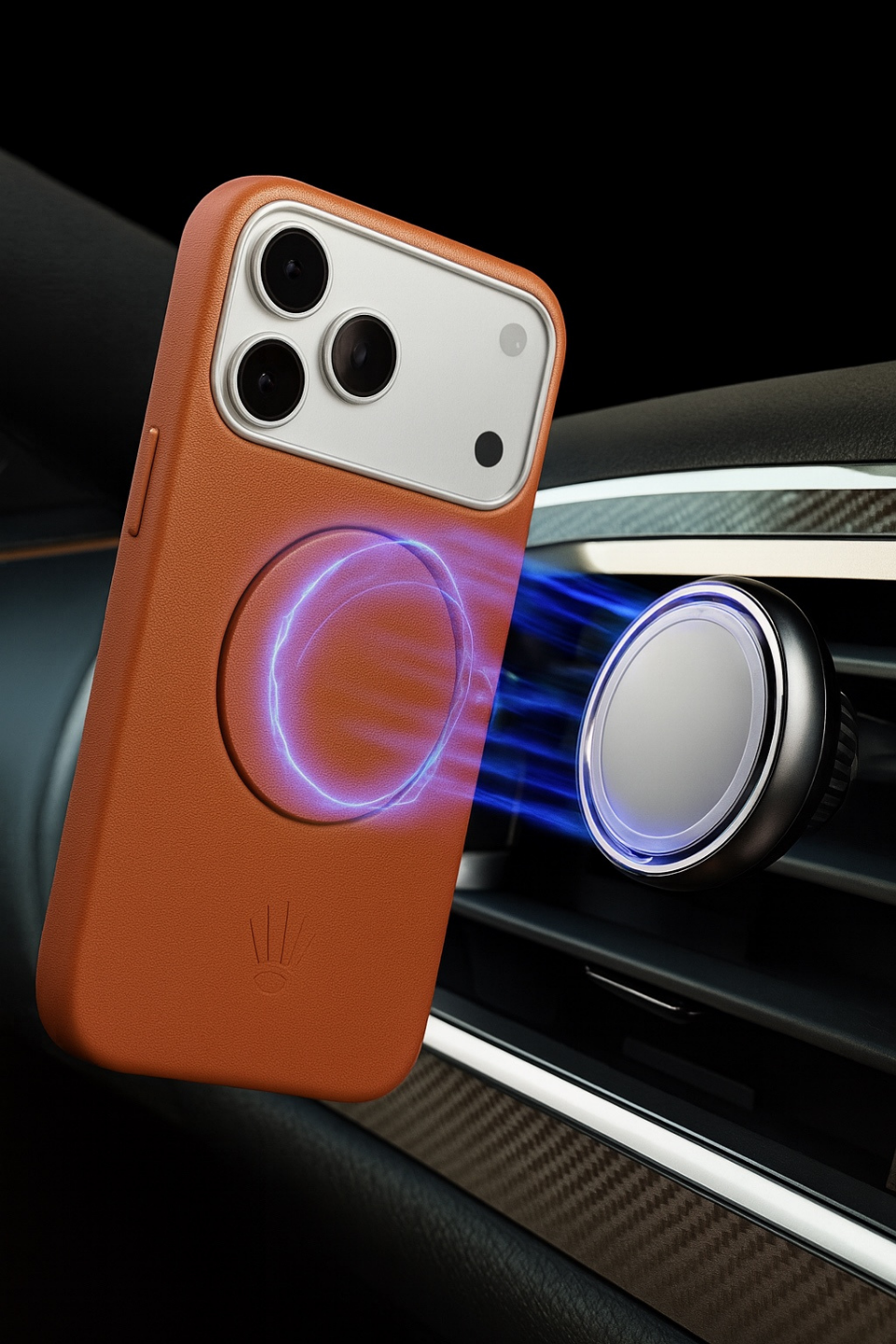 Bexocase Iphone 17 Pro Max Taba Manyetik Özellikli Deri Kılıf 