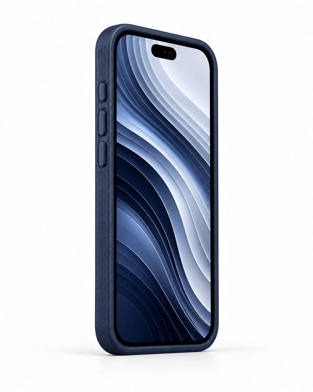 Bexocase Iphone 18 Pro Lacivert Manyetik Özellikli Deri Kılıf 