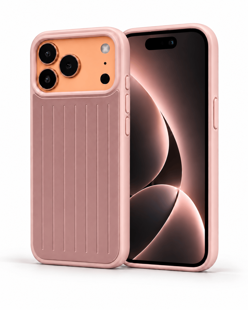 Biocase Iphone 17 Pro Max Pembe Manyetik Özellikli Deri Kılıf 