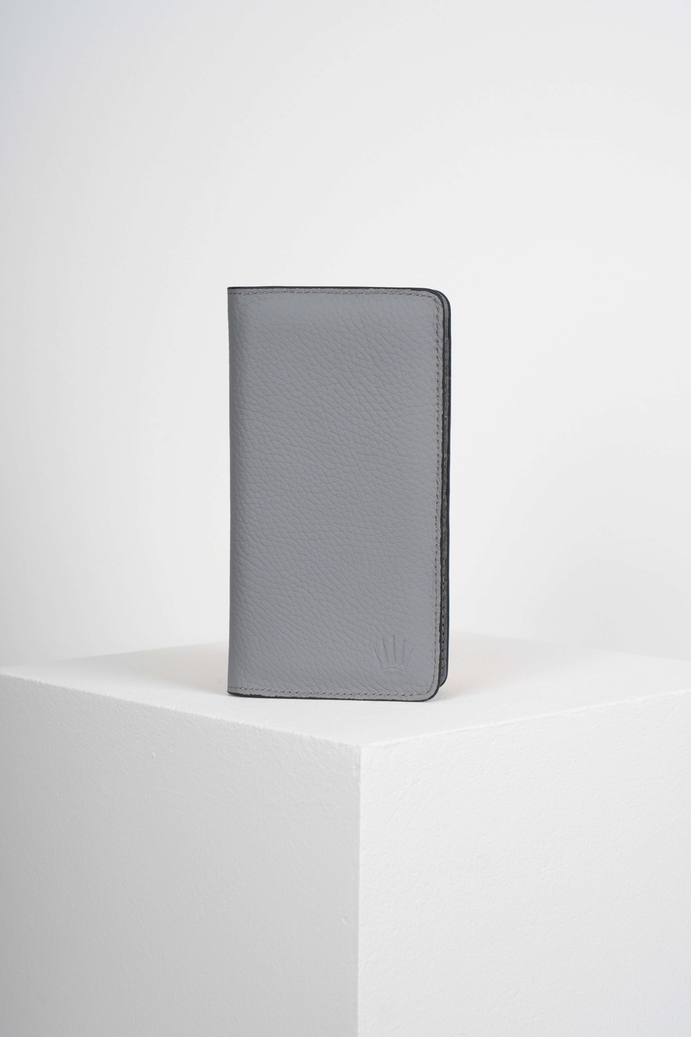 ELEGANT GRİ HAKİKİ DERİ TELEFON CÜZDANI