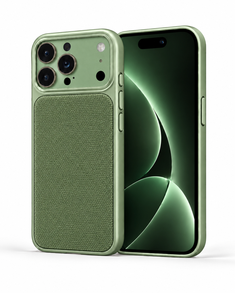 Gridcase Iphone 14 Pro Max Yeşil Manyetik Özellikli Deri Kılıf 