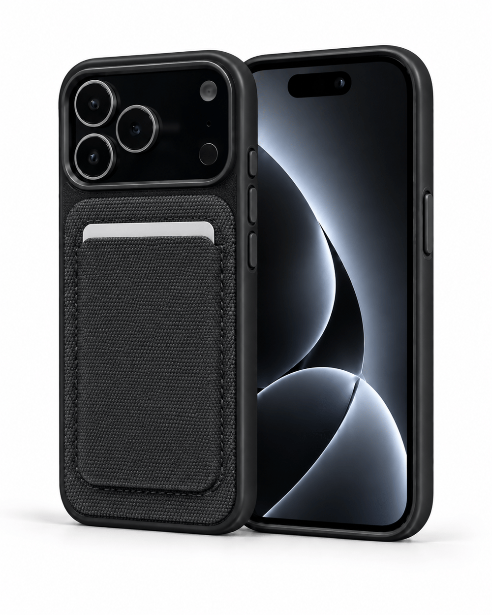 MagWalletCase Iphone 17 Pro Max Siyah Manyetik Özellikli Deri Kılıf + Kartlık