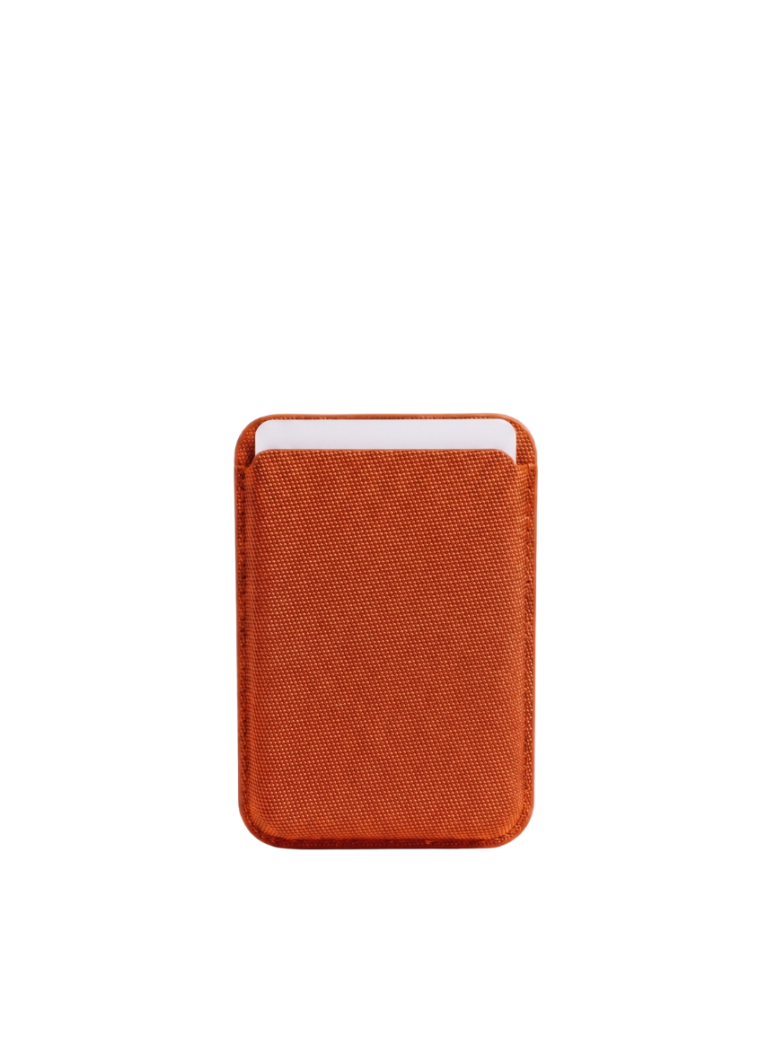 MagWalletCase Iphone 17 Pro Max Turuncu Manyetik Özellikli Deri Kılıf 
