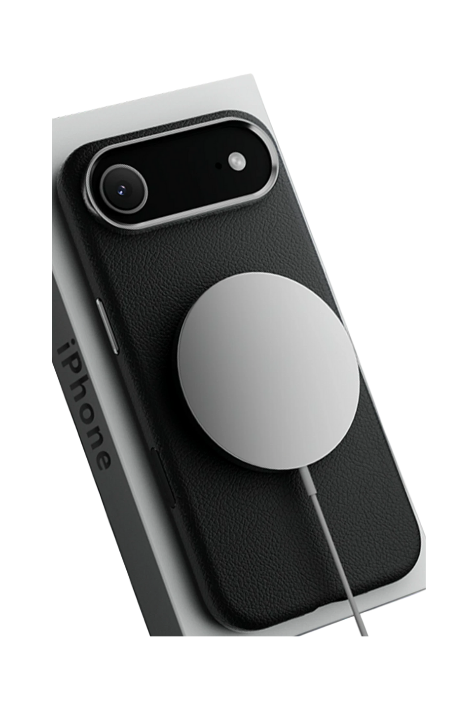 MonoCase Iphone 17 Air Siyah Manyetik Özellikli Deri Kılıf 