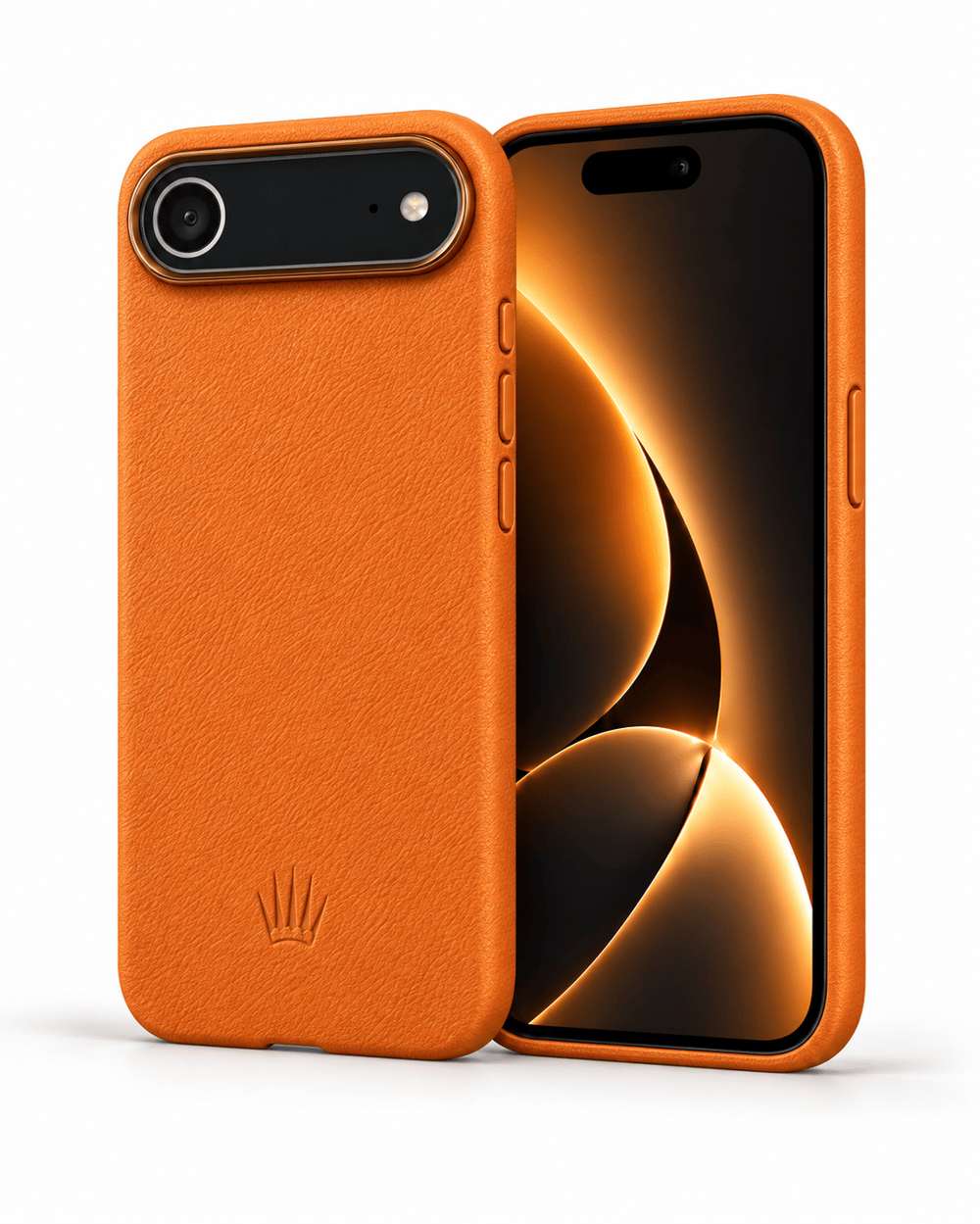 MonoCase Iphone 17 Air Turuncu Manyetik Özellikli Deri Kılıf 