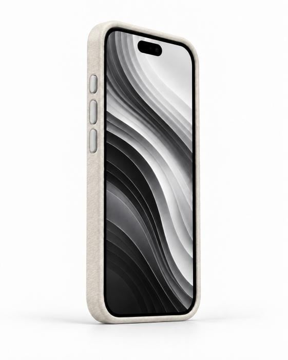 MonoCase Iphone 17 Air Beyaz Magsafe Özellikli Deri Kılıf 