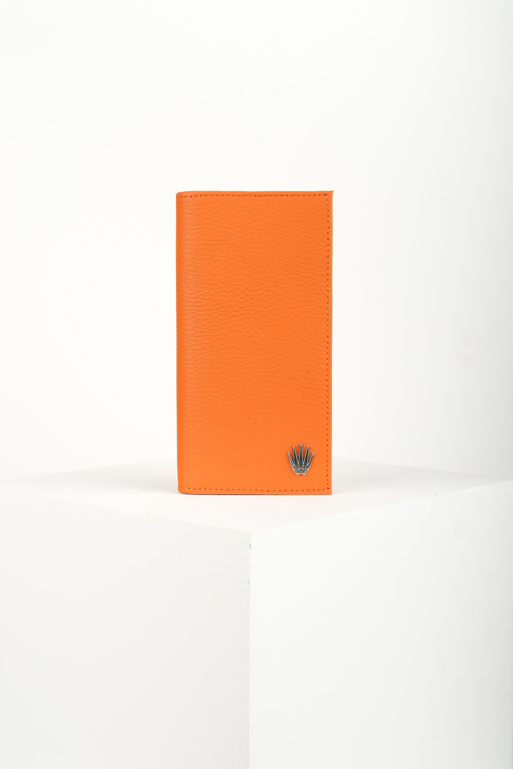 PARIS TURUNCU HAKİKİ DERİ TELEFON CÜZDANI