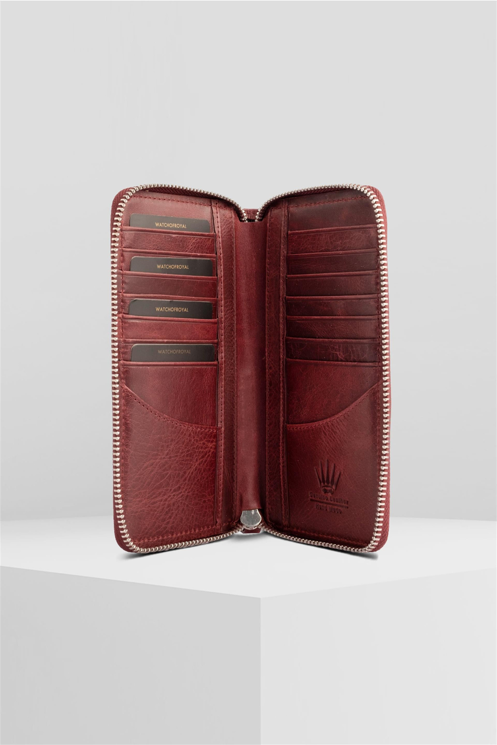 ROYAL TIGUAN BURGUNDY PHONE WALLET