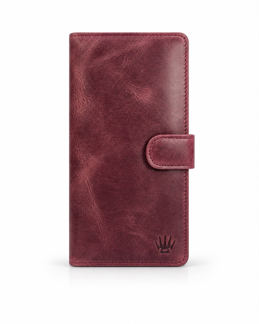 Talin Crazy Bordo Hakiki Deri Telefon Cüzdanı