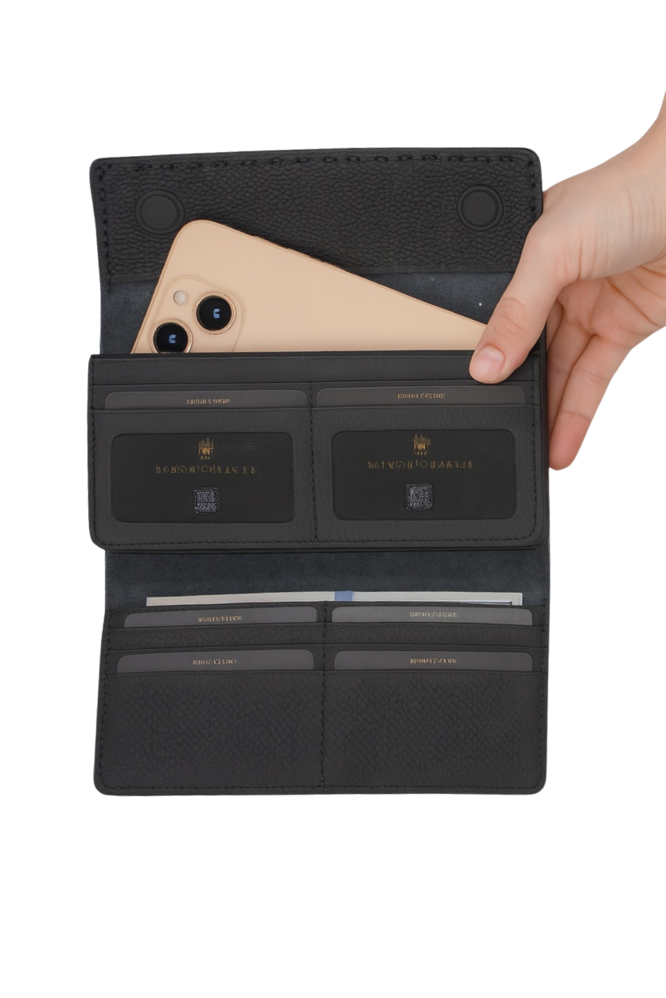 Valencia flotter black telefon cüzdanı