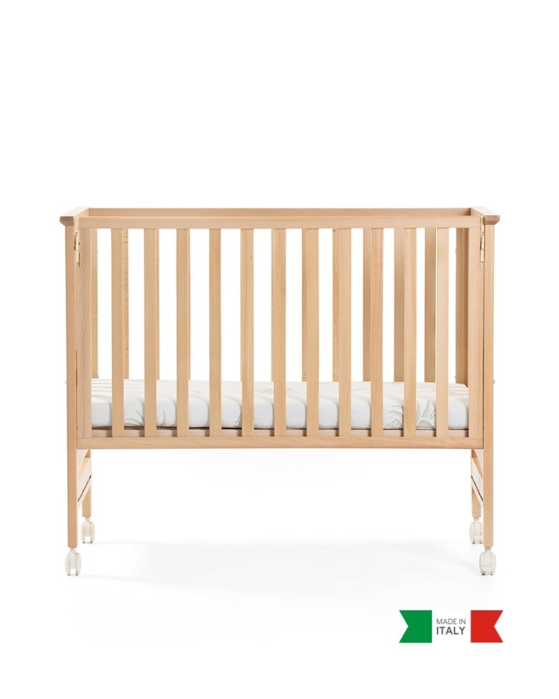 Ahşap Anne Yanı Bebek Beşiği İç Yataklı Contact Naturel 62.5 x 117 cm