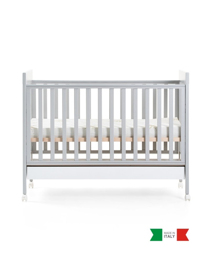 Ahşap Bebek Beşiği İç Yataklı Homi Gri 71 x 130 cm