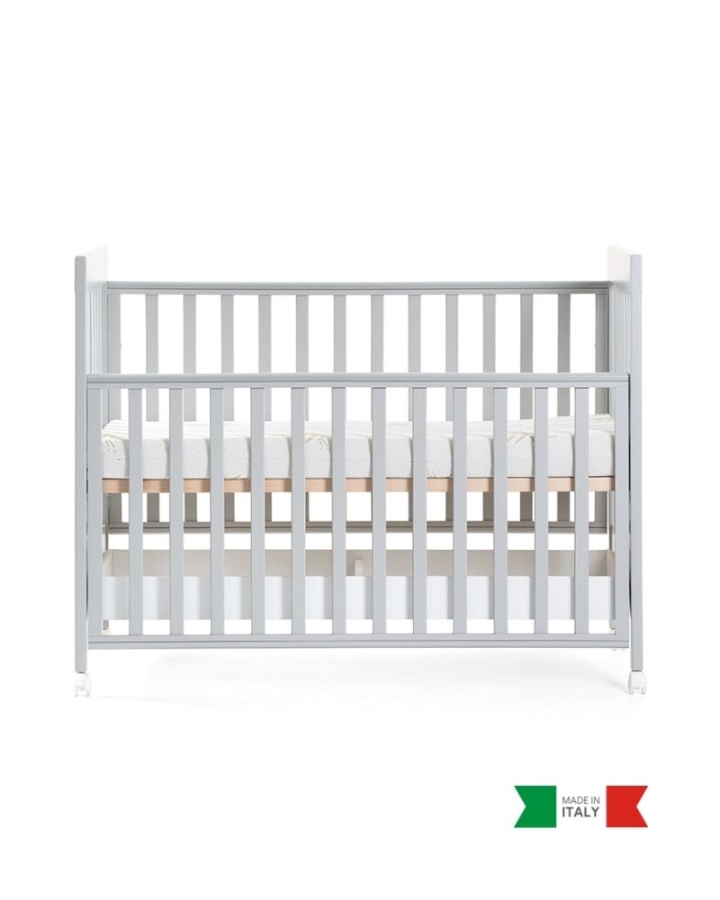 Ahşap Bebek Beşiği İç Yataklı Homi Gri 71 x 130 cm
