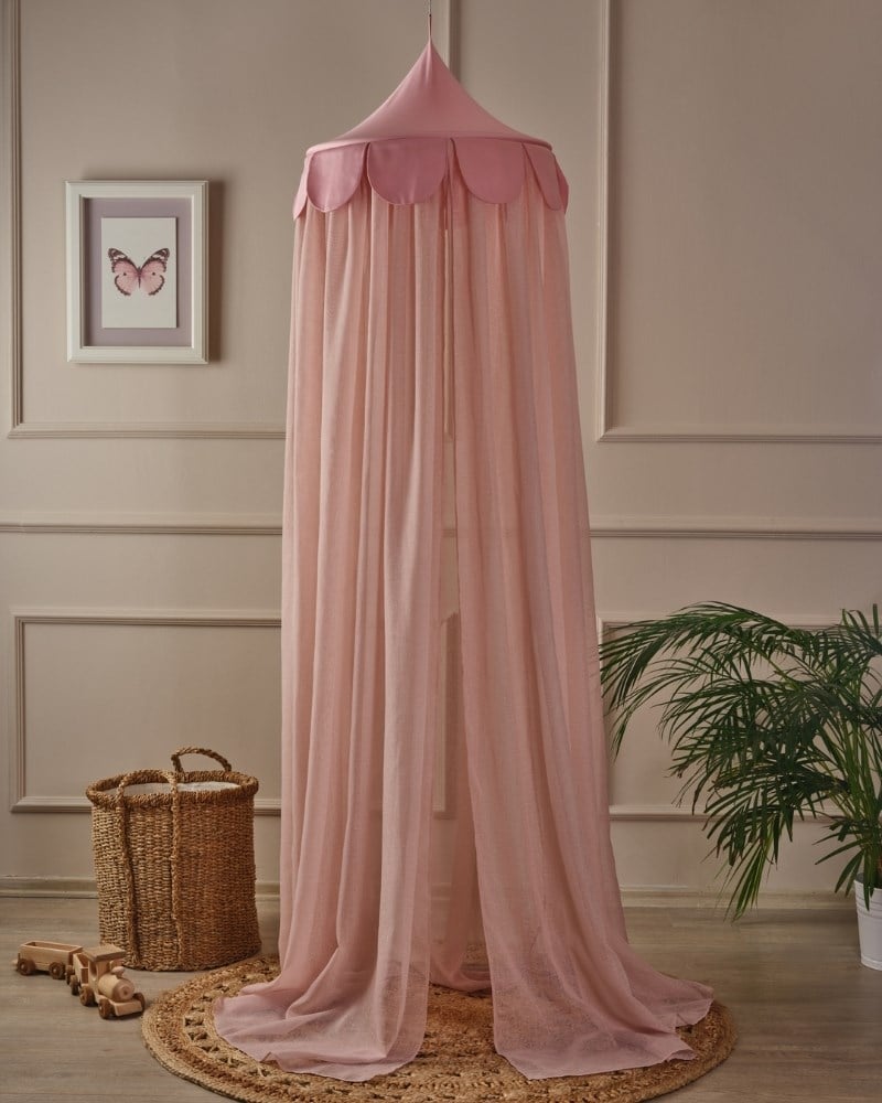 Bebek Cibinliği Tülü Romantika Sateen Pembe 4 mt.
