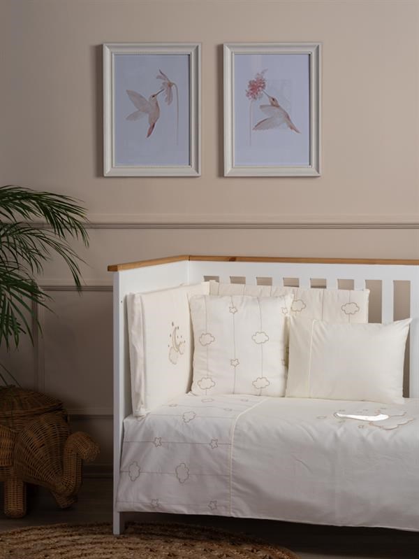 Bebek Uyku Seti 8li Luna Elegant Ekru 60/70 cm