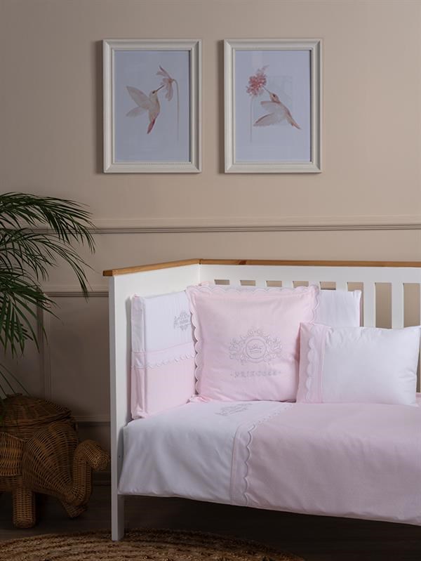 Bebek Uyku Seti 8li Princess Pembe 60/70 cm