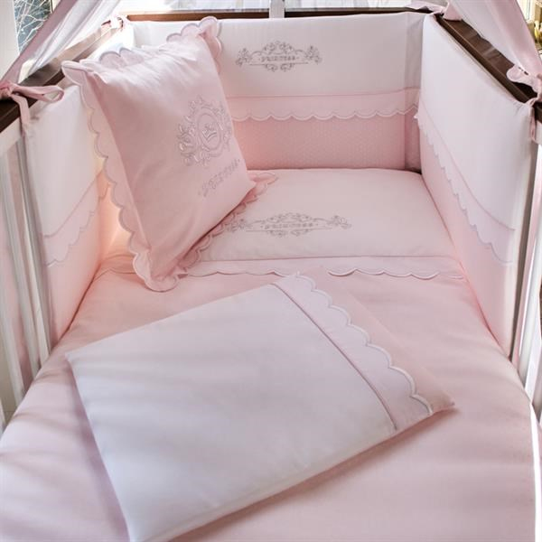 Bebek Uyku Seti 8li Princess Pembe 60/70 cm