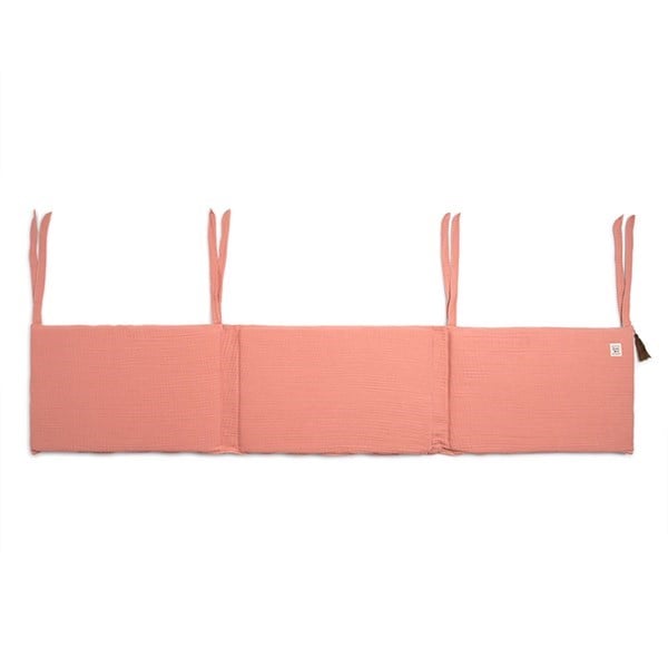 Bebek Yatağı Kenar Koruma Müslin Kısa Coral Yavruağızı 60 x 120 cm