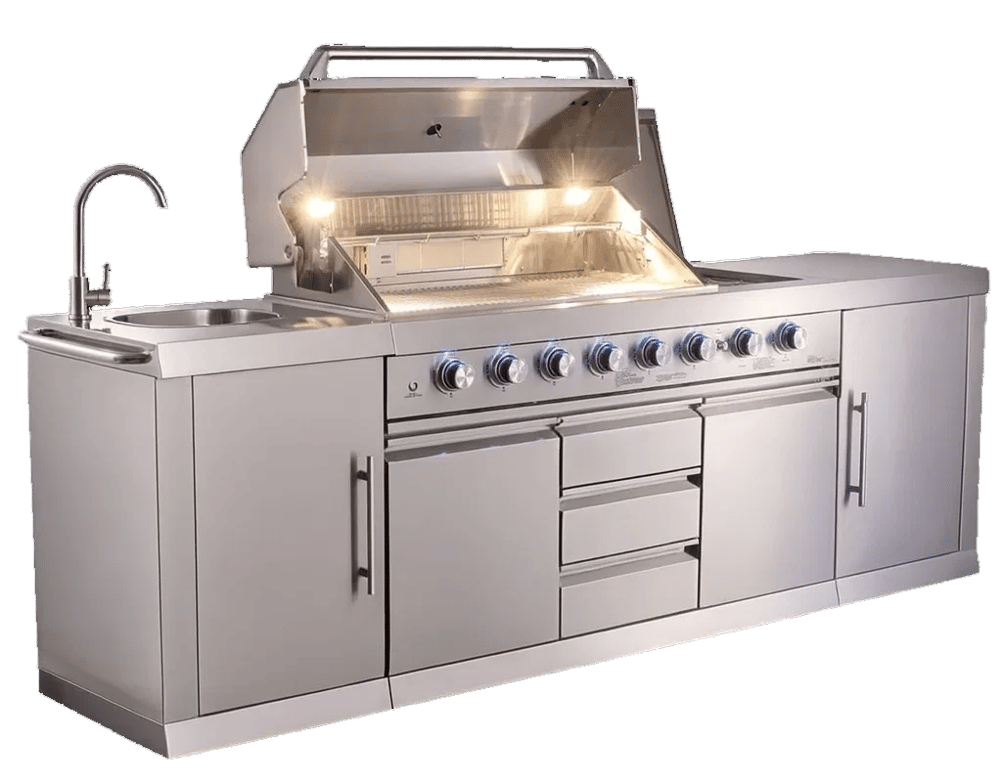 Berfmann 6+2 Barbekülü Outdoor Mutfak