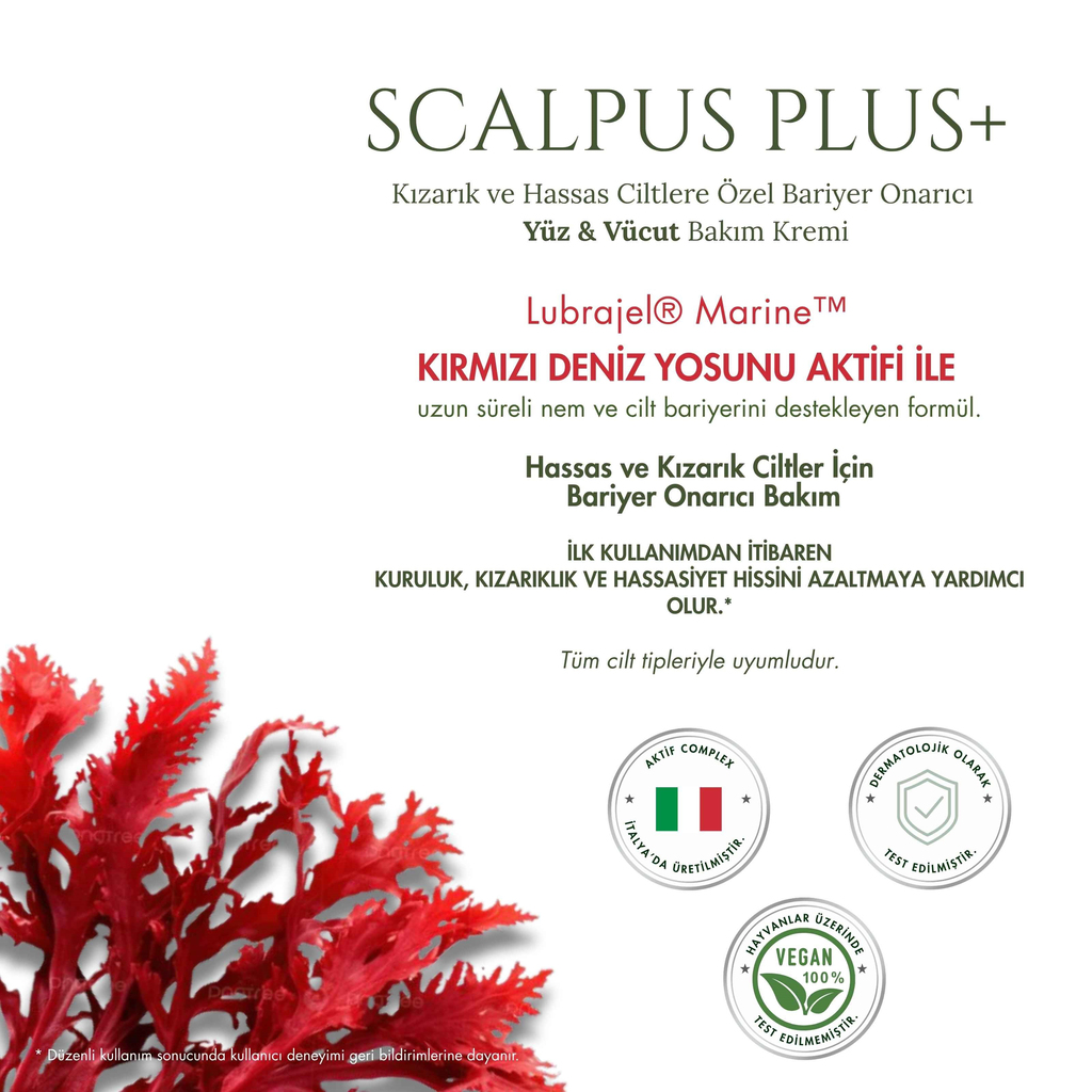SCALPUS PLUS+  Hassas Cilt İçin Bariyer Onarıcı Kremi